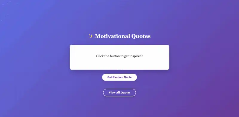 Motivational Quotes API